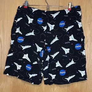 NASA pajama shorts
